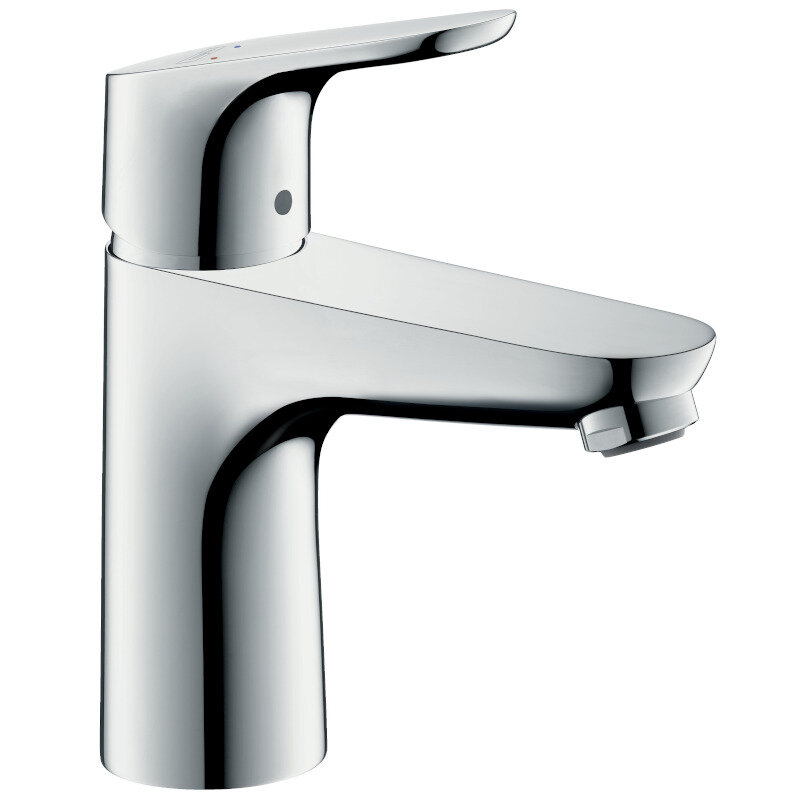 Смеситель для раковины HansGrohe HG Focus 100 со сливным гарнитуром хром