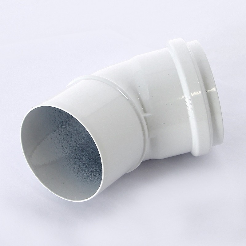 Отвод Baxi 45° d=80 алюминиевый, эмалированный