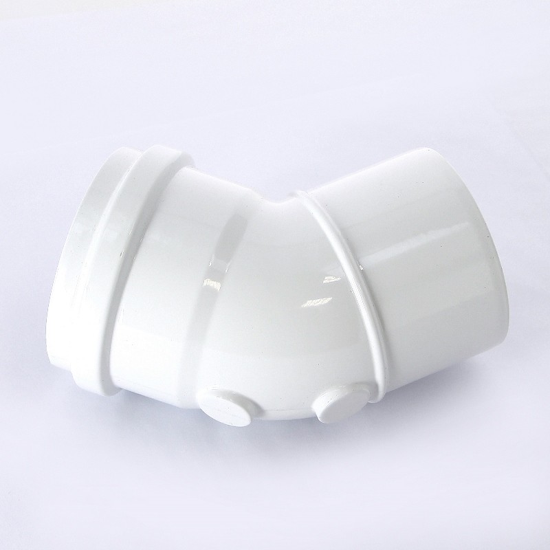 Отвод Baxi 45° d=80 алюминиевый, эмалированный