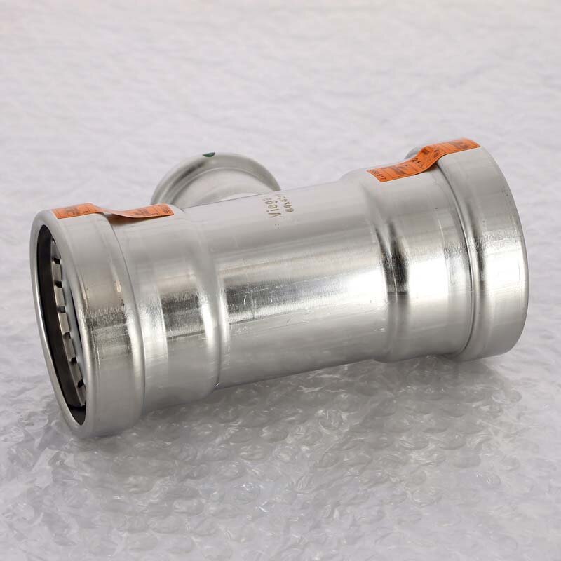 Тройник пресс нержавеющая сталь Sanpress Inox VIEGA 64x42x64