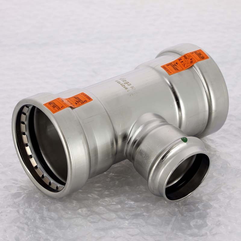 Тройник пресс нержавеющая сталь Sanpress Inox VIEGA 64x42x64