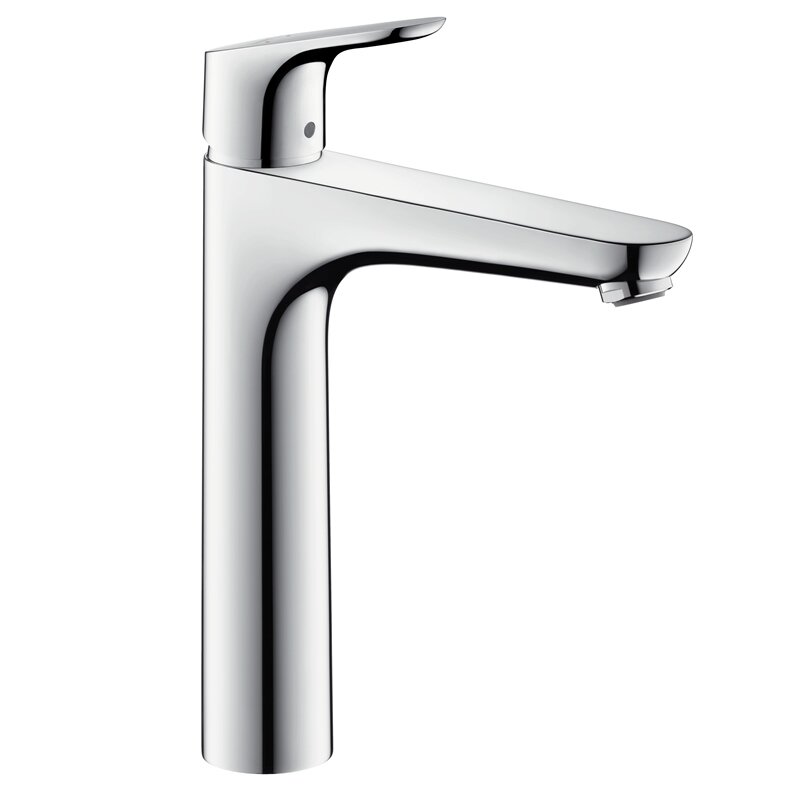 Смеситель для раковины HansGrohe HG Focus высокий 190 со сливным гарнитуром хром