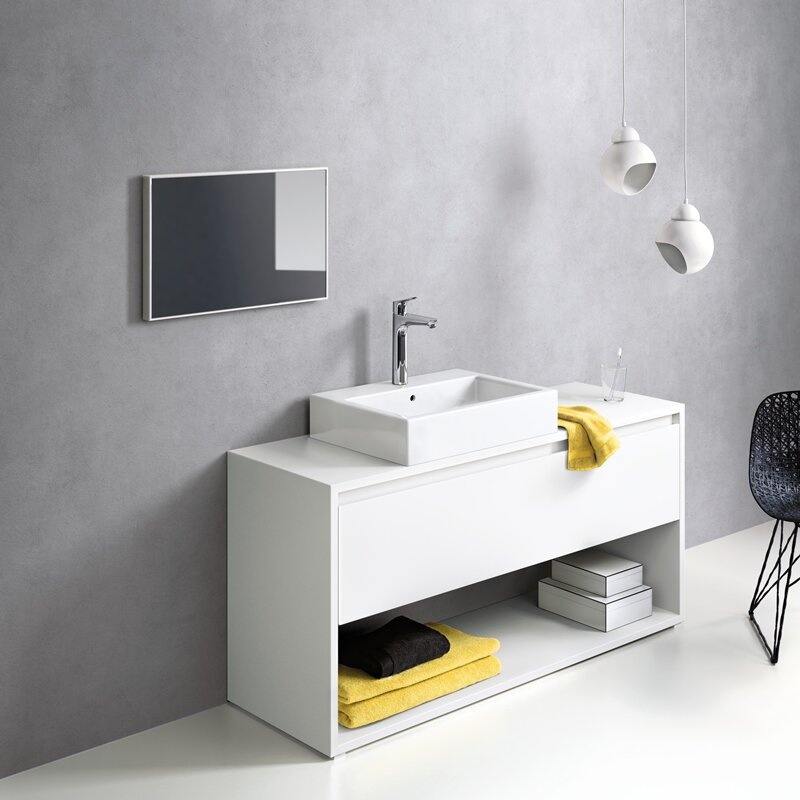 Смеситель для раковины HansGrohe HG Focus высокий 190 со сливным гарнитуром хром