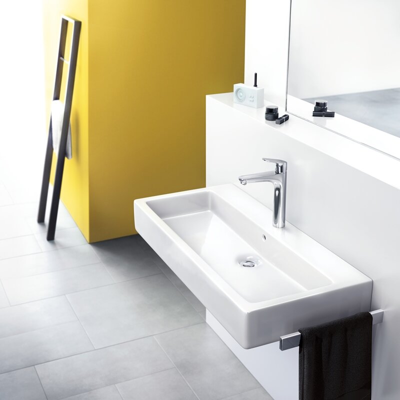 Смеситель для раковины HansGrohe HG Focus высокий 190 со сливным гарнитуром хром
