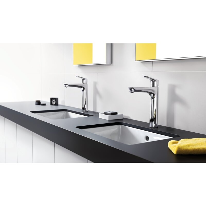 Смеситель для раковины HansGrohe HG Focus высокий 190 со сливным гарнитуром хром