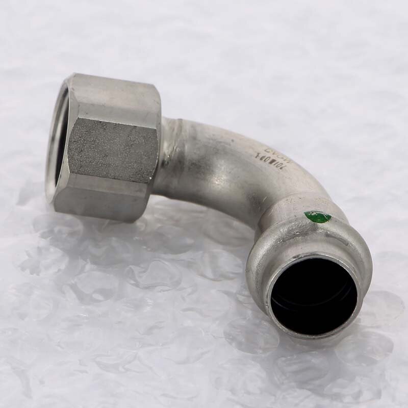 Угол пресс-В нержавеющая сталь Sanpress Inox VIEGA 15x1/2