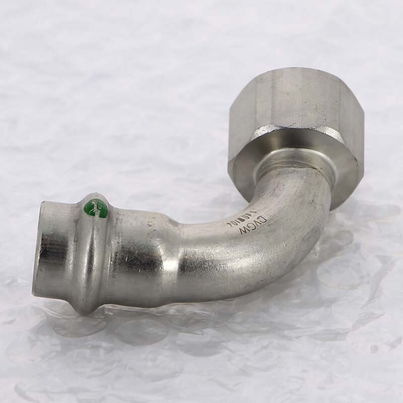 Угол пресс-В нержавеющая сталь Sanpress Inox VIEGA 15x1/2