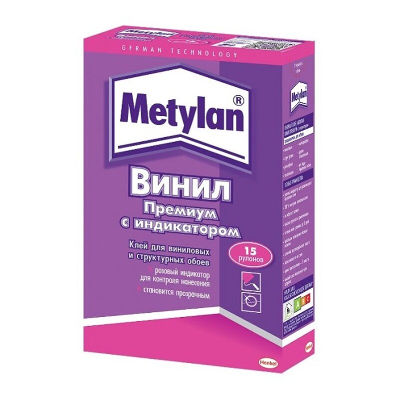 Клей для обоев Metylan Винил Премиум, с индикатором (500 г)