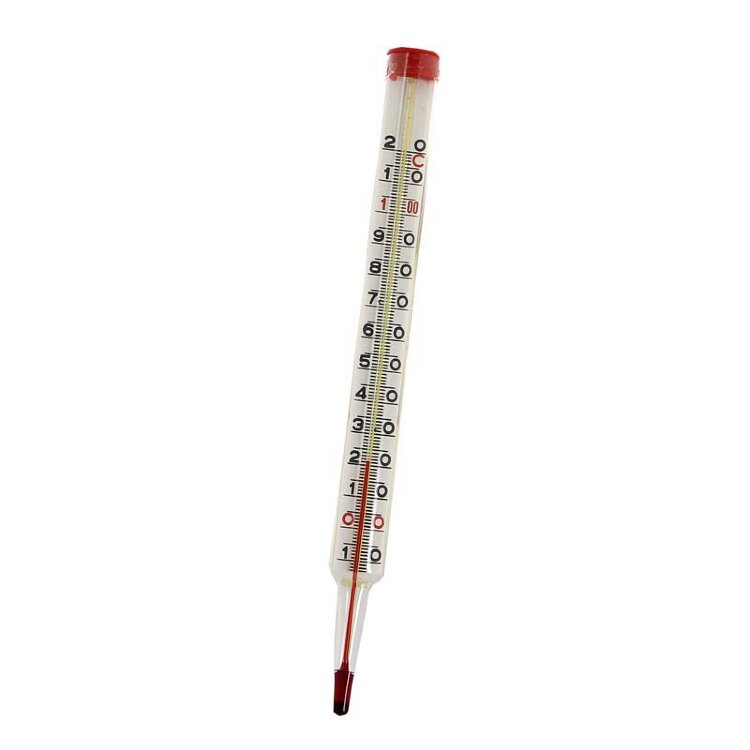 Термометр спиртовой F+R804 стеклянный WATTS Ind 120°C длина 195 мм
