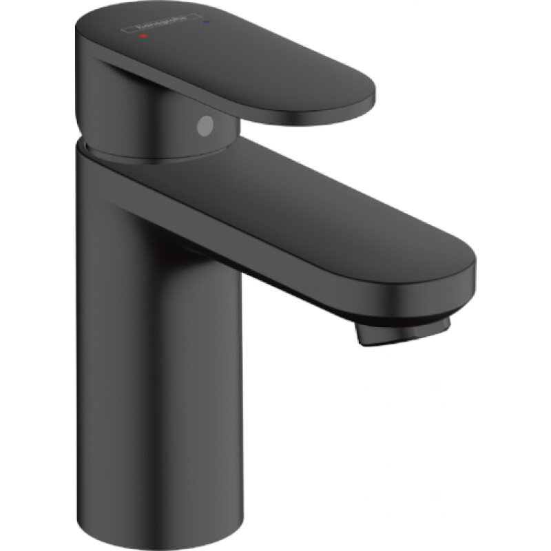 Смеситель для раковины HansGrohe HG Vernis 100 Blend со сливным гарнитуром матовый черный