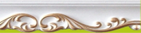 Плинтус потолочный инжекционный Stella 7023 Золото (упак. 50 шт)