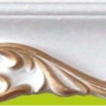Плинтус потолочный инжекционный Stella 7023 Золото (упак. 50 шт)