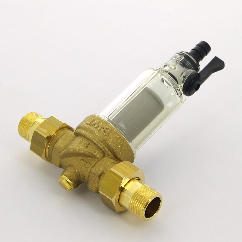 Фильтр промывной BWT Protector mini 3/4 100 мкм для х/в пластик. колба