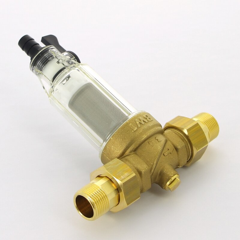 Фильтр промывной BWT Protector mini 3/4 100 мкм для х/в пластик. колба