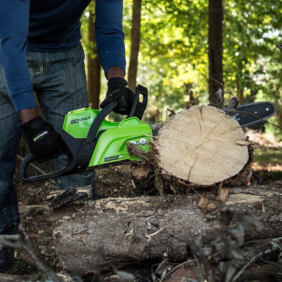 Цепная пила аккумуляторная Greenworks GD60CS40 60V (40 см) с АКБ и ЗУ