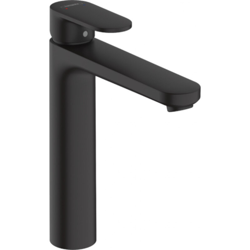 Смеситель для раковины HansGrohe HG Vernis Blend 190 со сливным гарнитуром матовый черный