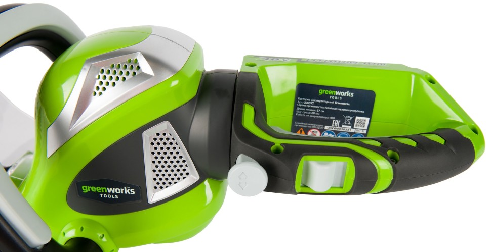 Кусторез аккумуляторный G-MAX 40V GREENWORKS G40HT61