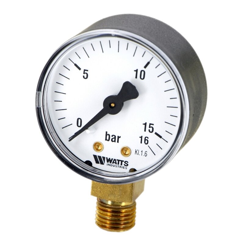Манометр радиальный F+R200 WATTS Ind 1/4 50 мм 16 бар