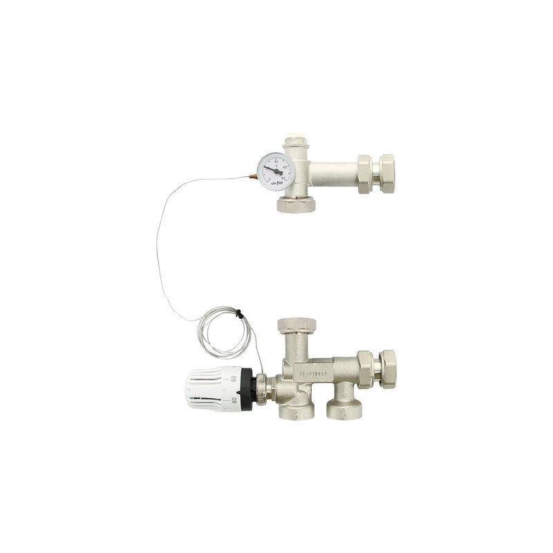 Насосно-смесительная группа SOLOMIX MINI с накидной гайкой 1, с насосом GRUNDFOS UPSO 15-55 130