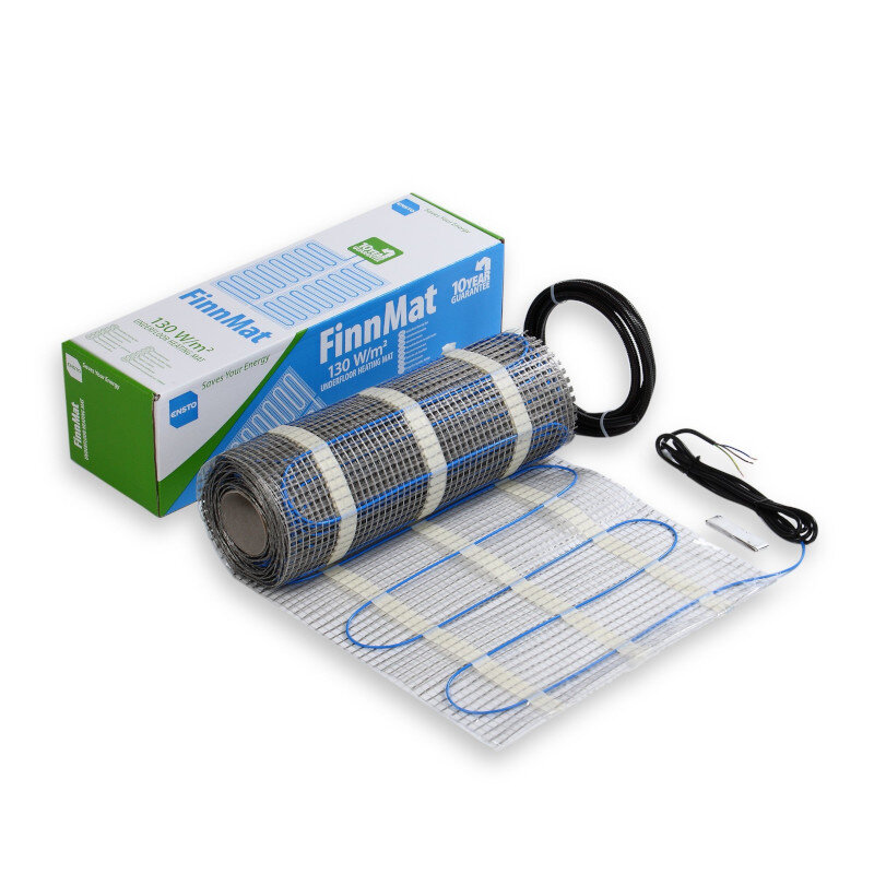 Мат греющий Ensto FinnMat 130 Вт/м2 (0,5 х 20 м) в комплекте с гофротрубкой
