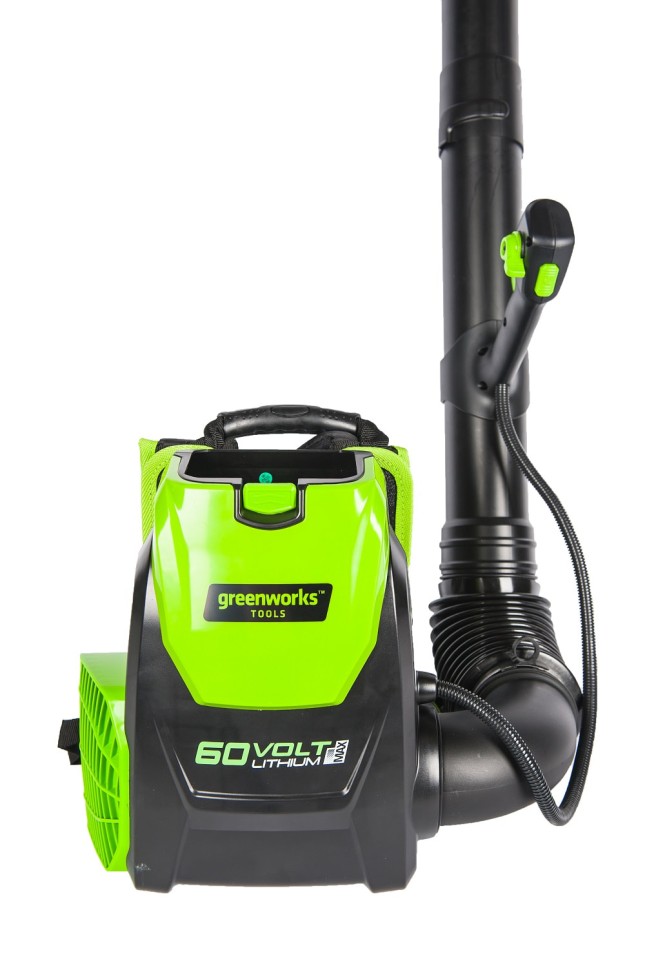 Воздуходув ранцевый бесщеточный аккумуляторный GD-60 60V GREENWORKS GD60BPB