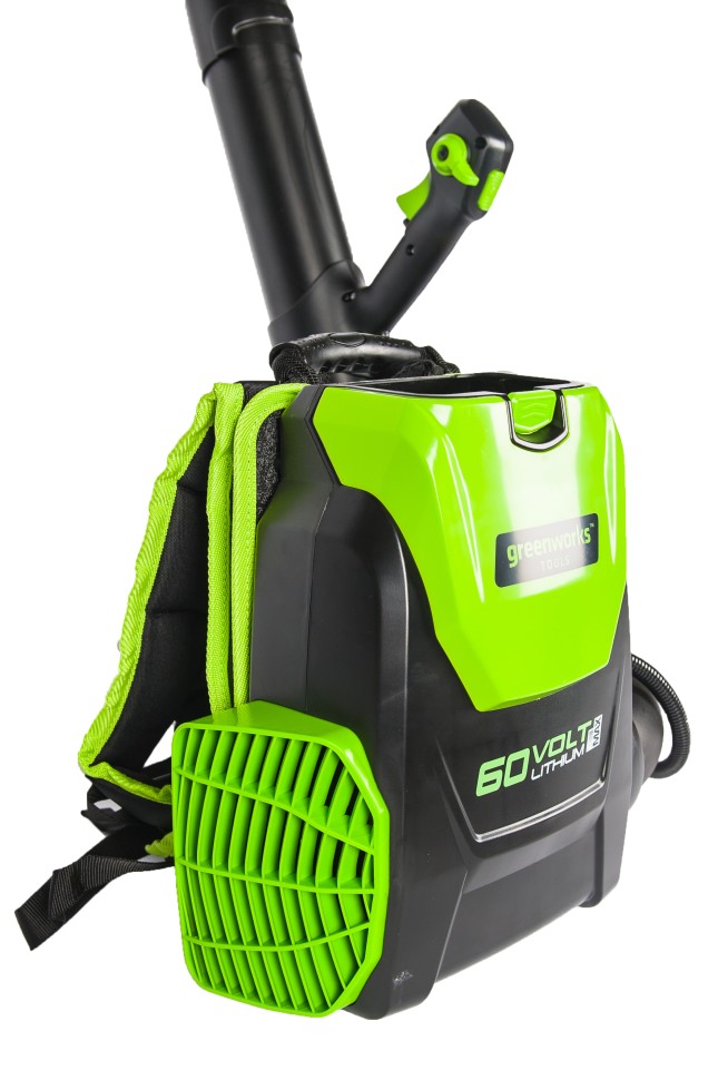 Воздуходув ранцевый бесщеточный аккумуляторный GD-60 60V GREENWORKS GD60BPB