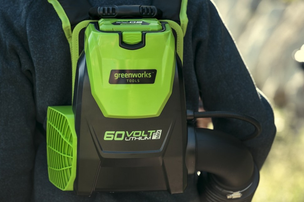 Воздуходув ранцевый бесщеточный аккумуляторный GD-60 60V GREENWORKS GD60BPB