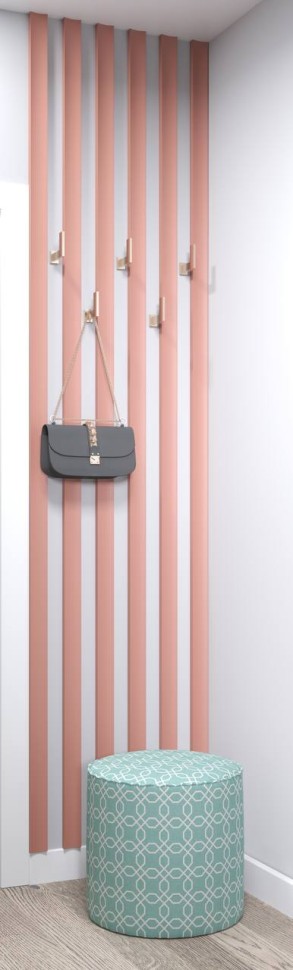 Интерьерная рейка МДФ STELLA Планкен Рекесс  De luxe Mauve 2700х19х50 мм (упак. 4 шт)
