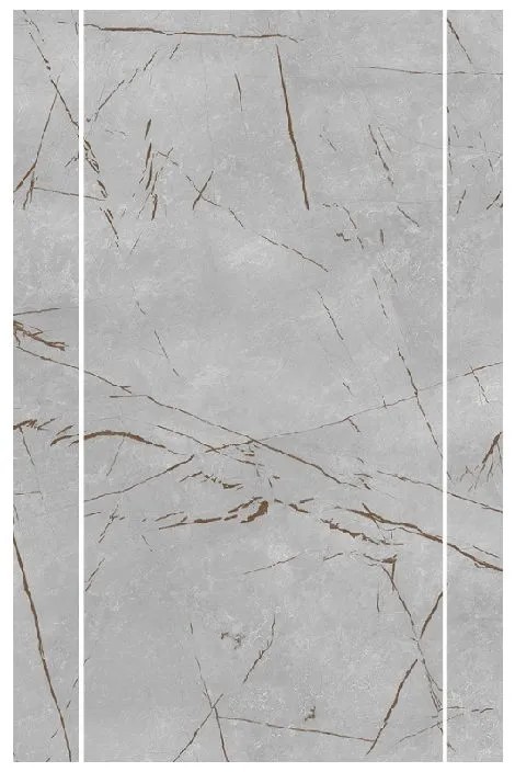 Панель ПВХ STELLA Slim Light Мрамор Грей 673/1 , 2600 х 250 х 5 мм (упак. 15 шт = 9,75м²)
