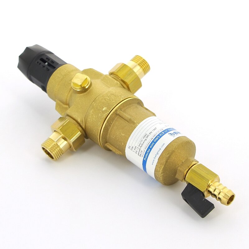 Фильтр промывной BWT Protector mini HWS 1/2 100 мкм латунная колба