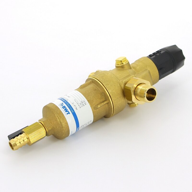 Фильтр промывной BWT Protector mini HWS 1/2 100 мкм латунная колба