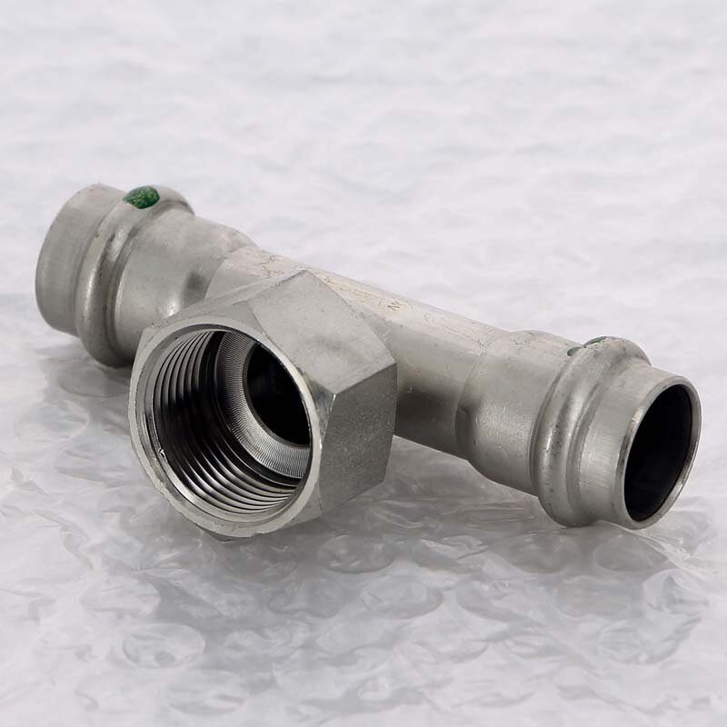 Тройник пресс-В нержавеющая сталь Sanpress Inox VIEGA 18x3/4x18