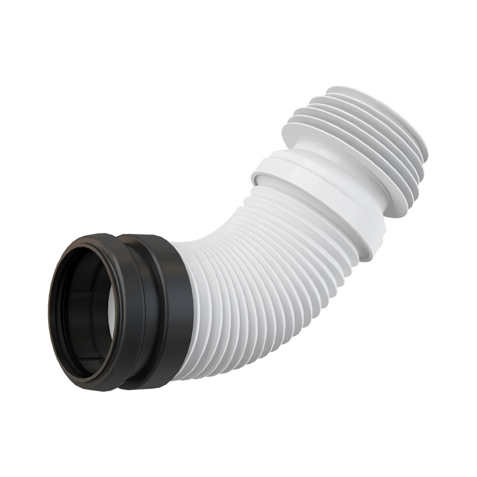 Труба Alcaplast фановая L230-450 мм гофр. DN90/110-120 для выпуска унитаза