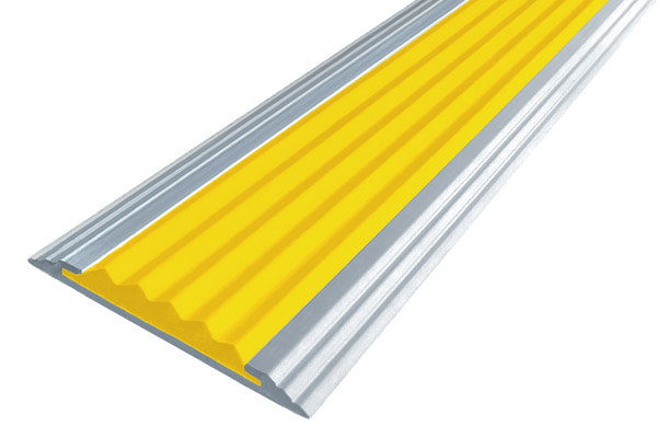 Противоскользящая полоса-порог Стандарт 40 мм желтая 2,7 м