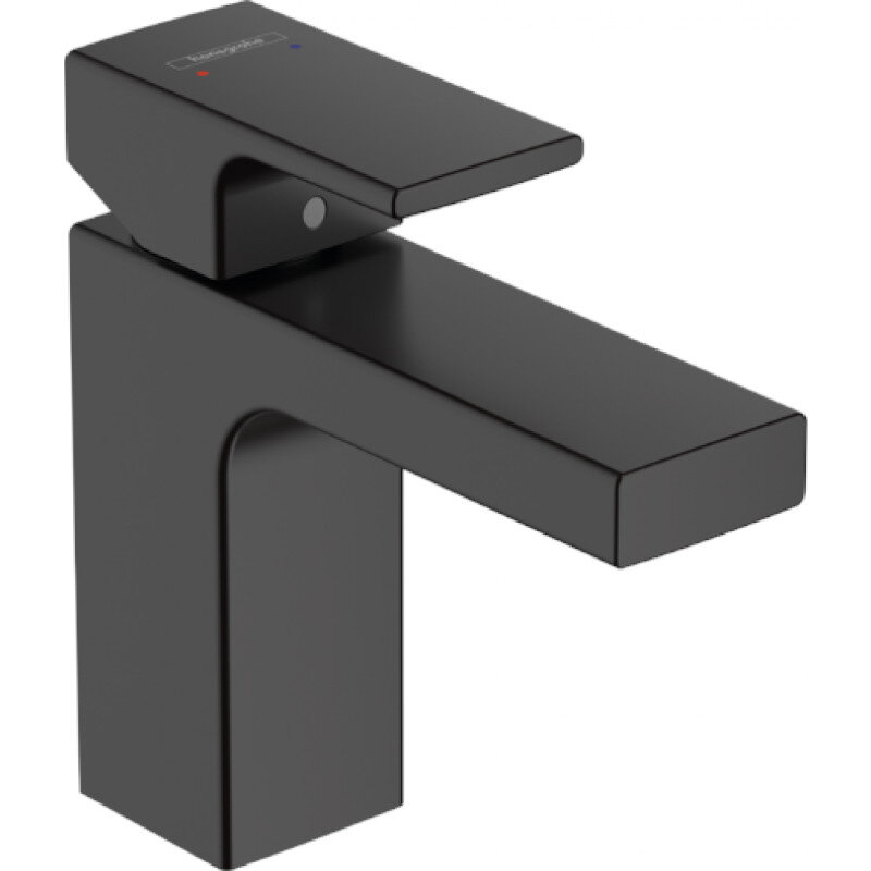 Смеситель для раковины HansGrohe HG Vernis 100 Shape со сливным гарнитуром матовый черный