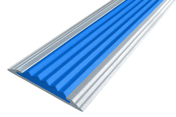 Противоскользящая полоса-порог Стандарт 40 мм синяя 2,7 м