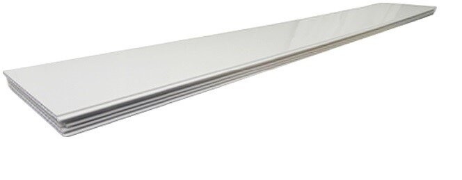 Панель ПВХ  Stella SLIM 5мм Premium Глянец-лак Белая 2700х250х5 (упак. 15шт = 10,125м²)