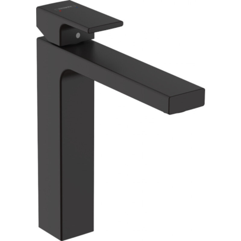 Смеситель для раковины HansGrohe HG Vernis Shape 190 со сливным гарнитуром матовый черный