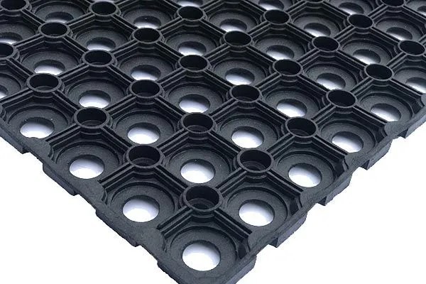 Коврик придверный грязесборный ячеистый (без канта, толщина 22 мм) резиновый, 80 х 120 см