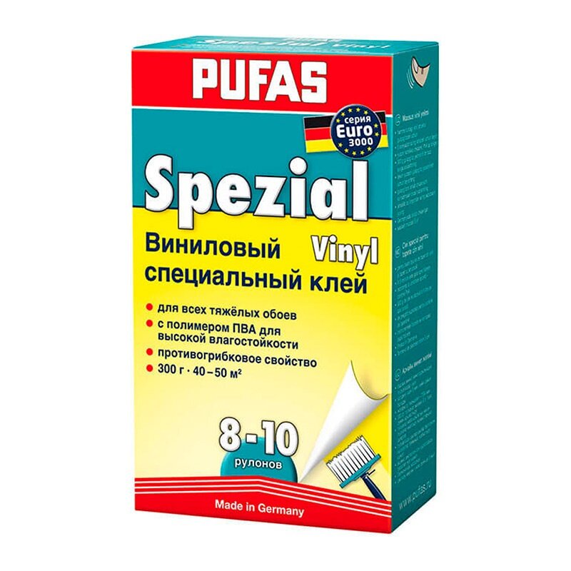 Клей для обоев виниловый Pufas Euro 3000 Spezial Kleber (0,3 кг)