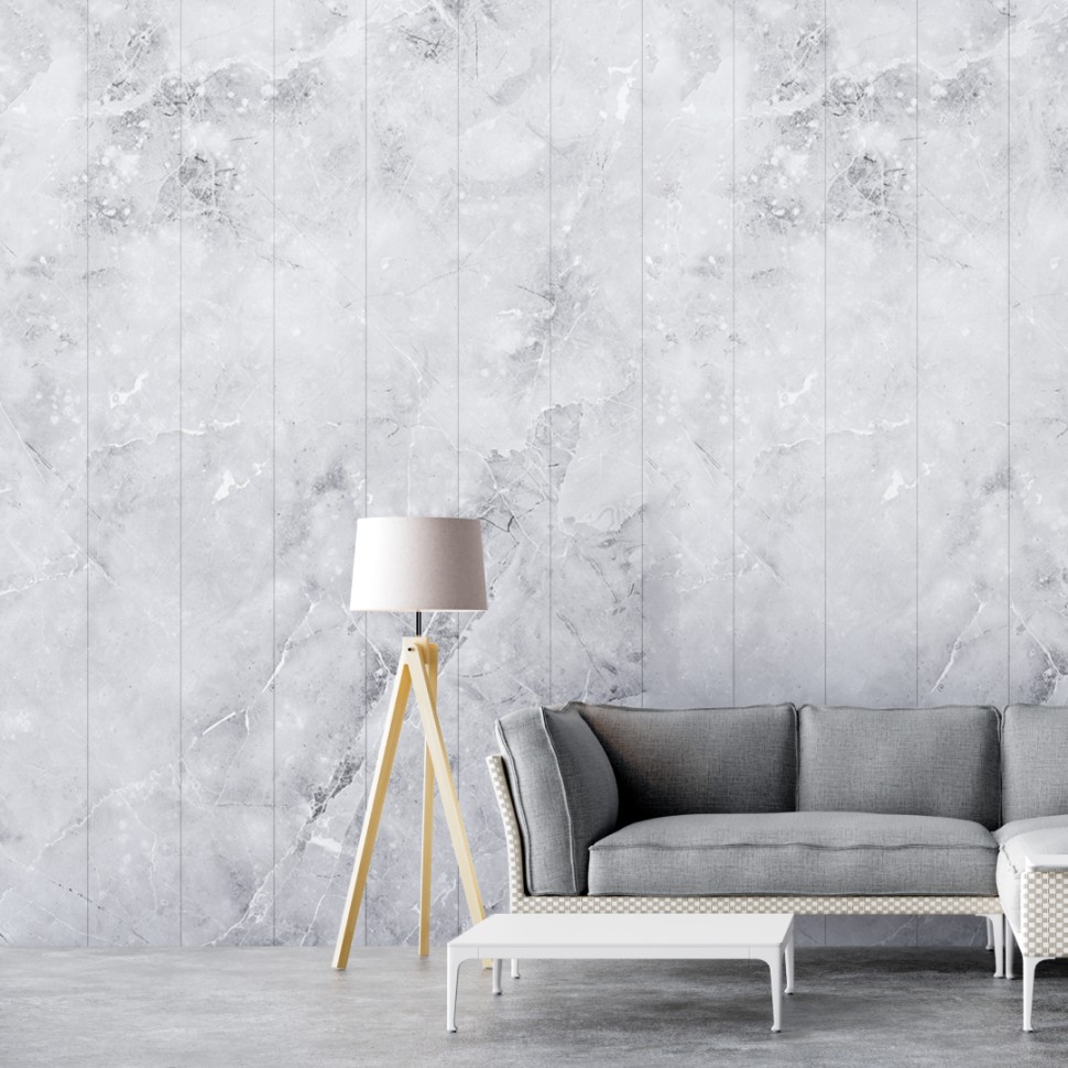 Панель МДФ Stella Classic Premium Бетон Аляска 2700х200х6 мм (упак. 8 шт = 4,32м²)