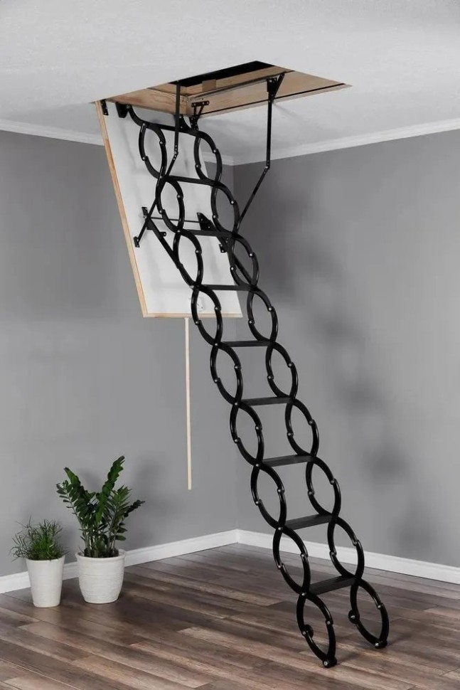 Чердачная лестница Oman NOZYCOWE TERMO 60x120 см, h-2,9m
