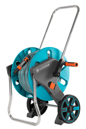 Тележка Gardena AquaRoll M со шлангом Classic, 20 м и комплектом для полива