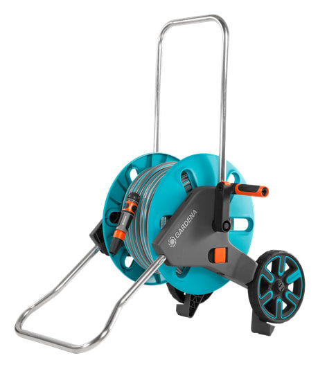 Тележка Gardena AquaRoll M со шлангом Classic, 20 м и комплектом для полива