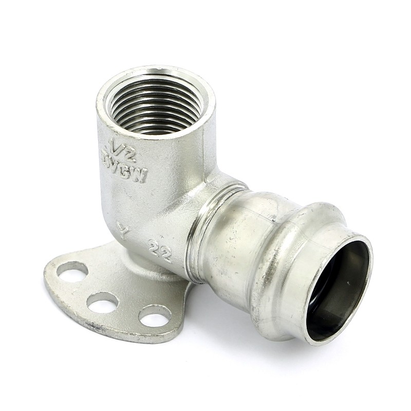 Водорозетка пресс нержавеющая сталь Sanpress Inox VIEGA 22х1/2