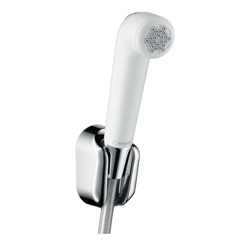Гигиенический душ HansGrohe HG 1jet с держателем и шлангом 125 см устойчивым к давлению белый/хром