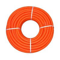 Труба ПНД э/тех. тяжелая с зондом, d=25 мм, оранжевая (бухта-50 п.м.)