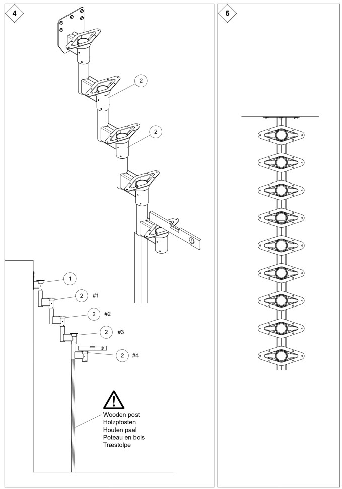 Модульная лестница DOLLE DALLAS прямая Антрацит
