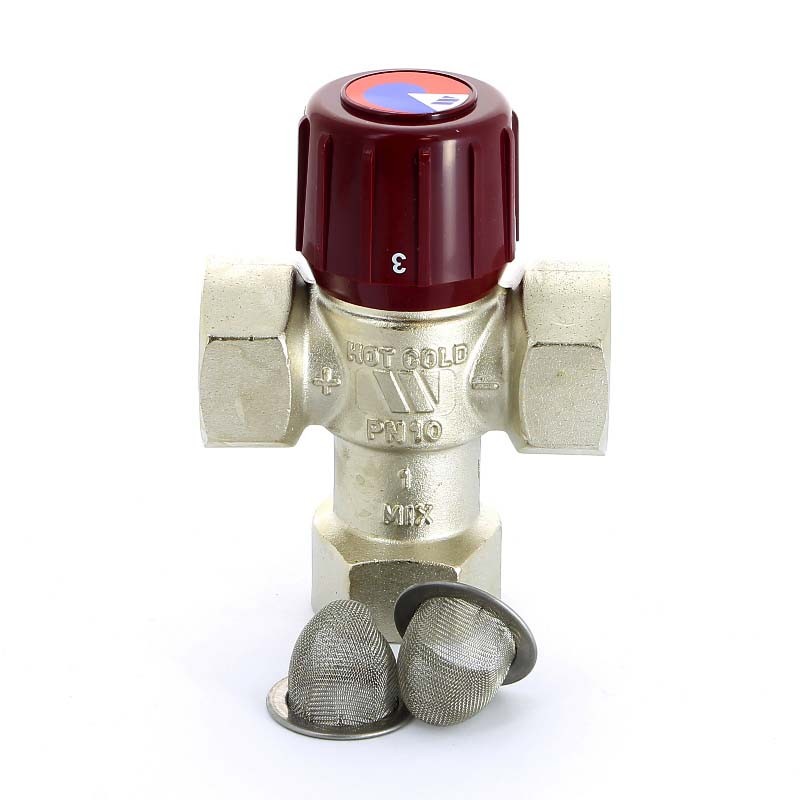 Термосмеситель AQUAMIX WATTS Ind 62C для ГВС 1В диапазон регулирования 42-60˚C