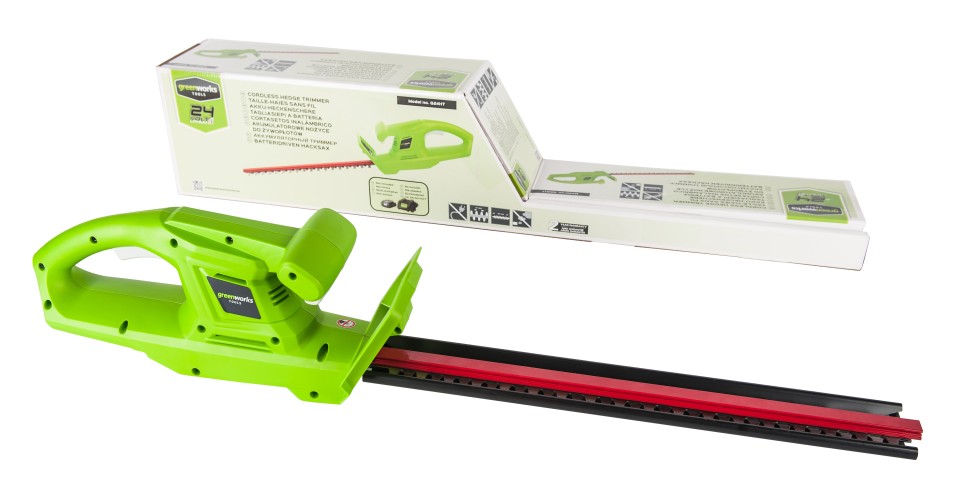 Кусторез аккумуляторный G24 24V GREENWORKS G24HT